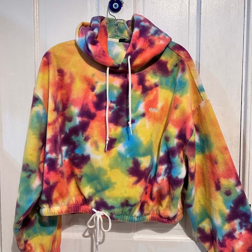 Obey Multicolor Tie-Dye Hoodie